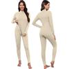 Ekouaer Intimo Termico Donna Manica Lunga Maglia Termica e Pantaloni Set Invernale Coordinati Abbigliamento Termico da Donna S-XXL