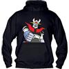 Social Crazy Felpa con Cappuccio Bambino Ragazzo Basic Top qualità Top vestibilità - Mazinga Z - novità Fashion Divertenti Humor Made in Italy