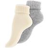 Wonky Line Calze in lana alpaca termiche | Due paia per uso quotidiano e relax domestico