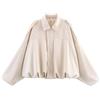 WZMYDBD Giacca Bomber Donna In Pelle Scamosciata Con Risvolto Con Zip Giacca Moto Donna Bomber Softshell In Finta Pelle Giacche Primavera Inverno Caldo Giacca Maniche Lunghe Moda Camoscio