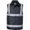 Oralidera Gilet Imbottito di Sicurezza Riflettente da Uomo Gilet di Sicurezza ad alta visibilitá Invernale Giubbotto Smanicato Catarifrangente