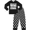 thepyjamafactory Ragazzi Born To Play Football Forced To Go To School Lungo Cotone Pigiama