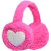 IHCEMIH Paraorecchie per ragazze e donne, in morbido peluche, regolabile, con paillettes, accessori invernali, morbidi paraorecchie per corsa, sci, protezione dal vento e dal freddo, regalo per
