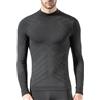 Risalti Lupetto Maglia Termica Uomo Collo Alto Energy - Maglia Tecnica Uomo Manica Lunga, Traspirante, Compressione, Intimo Termico Senza Etichette, Sci, Trekking, Running, Ciclismo - Made in Italy