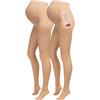 Herzmutter Collant Premaman 20 DEN transparente - Calze Maternitá - Calzamaglia trasparente e comoda - Collant Gravidanza -1200