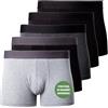 Occulto Boxer bambù Uomo Pacco da 5 (Modello: Bryan)