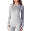 Risalti Maglia Termica Donna Lana Merino Tech - Intimo Termico Donna Invernale Manica Lunga Traspirante, Abbigliamento Termico Senza Cuciture - Made in Italy