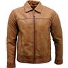 Infinity Giubbotto da motociclista in pelle Nappa Retro Abbronzarsi uomo