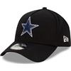 New Era NFL Berretti Football Americano Cappello Cappellino da Baseball Visiera Curva Regolabile 9Forty A-Frame Nero