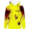 Generic Felpa con Cappuccio Maniche Lunghe con Stampa di, vestibilità Ampia Casual | Maglioni Rossi Collo Alto Bianco Fucsia Larghe Bottoni Panda Supply Vendute Verdi Pipistrello Mbappe Azzurro