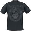 Iron Maiden Book of Souls Skull Uomo T-Shirt Nero 100% Cotone Regular