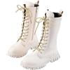 Generico Stivaletti Bambina - Carini Termici Stivali Resistenti Fashion Scarpe Morbidi Impermeabili Stivaletti Antiscivolo Fiorati Scarponcini
