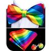 Barry.Wang Papillon a righe Paisley da uomo in seta pre-annodato papillon tascabile gemelli quadrati set formale festa di nozze ballo