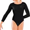 BOOM Prime Body da bambina a maniche lunghe, per danza classica, elasticizzato, per ginnastica, sport, atletica, età 5-14 anni