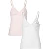 Herzmutter Canotta Allattamento Cotone - Oeko Tex 100 -Top Premaman Allamento - Reggiseno Integrato - Canottiere Allatamento - 5400