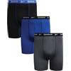 Reebok - Boxer da uomo, taglia grande, alte prestazioni, confezione da 3