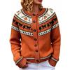 Generico Cardigan Donna Halloween Taglia Grande Jersey Maglia Donna Lunga Comodi | Giacca Maglia Lunga Intimo Elegante Maglione Cardigan Zucca Maglioni di Halloween