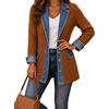 Gienslru Cardigan Donna con Inserti in Jeans Giacca in Maglia Patchwork con Bottoni | Maglione Aperto Manica Lunga Elegante Casual Mezza Stagione Coprispalle a Coste per Autunno Primavera Look Urbano Trendy 2026