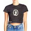 Sex Pistols Crop Top Shirt God Save The Queen Official Womens Mineral Wash Black T-Shirt Donna (Pacco da 1)