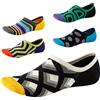 SEESILY Calzini Fantasmini Uomo Taglio Basso Anntiscivolo - Invisibili per Mocassini Scarpe Oxford da Barca Taglia EUR 39-45 5 Paia