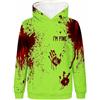 Generic Felpa con Cappuccio Maniche Lunghe con Stampa di, vestibilità Ampia Casual | Maglioni Rossi Collo Alto Bianco Fucsia Larghe Bottoni Panda Supply Vendute Verdi Pipistrello Mbappe Azzurro