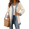 Gienslru Cardigan Donna con Inserti in Jeans Giacca in Maglia Patchwork con Bottoni | Maglione Aperto Manica Lunga Elegante Casual Mezza Stagione Coprispalle a Coste per Autunno Primavera Look Urbano Trendy 2026