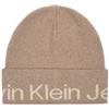 Calvin Klein Berretto Logo Beanie Plaza Taupe Grigio Talpa