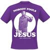 The Big Lebowski T Shirt Nobody Fools The Jesus Logo Ufficiale Uomo Nuovo Purple