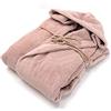 FAZZINI Accappatoio Uomo/Donna MicroCotone con cappuccio COCCOLA col. 240 ROSA BOHO (Taglia L)