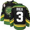 JKNAKN 3 Ross The Boss Rhea ST John's Shamrocks - Maglia da hockey con toppa EMHL, colore: Bianco/Verde