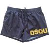 DSQUARED2 Costume da Bagno Uomo Boxer Midi D7B5C6600.014 Nero-Grigio