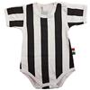 BrolloGroup Body Neonato Personalizzabile Calcio Bianco Nero Rosso Nero Nero Azzurro Bodi Personalizzati con Nome e Numero PS 32764-tris