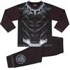 Marvel Black Panther, 100% Cotone Pigiama a Maniche Lunghe, Black, Nero