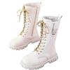 Generico Stivaletti Bambina - Carini Termici Stivali Resistenti Fashion Scarpe Morbidi Impermeabili Stivaletti Antiscivolo Fiorati Scarponcini