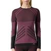 Risalti Maglia Termica Donna Manica Lunga Energy - Intimo Termico Traspirante a Compressione, Senza Cuciture ed Etichette per Sci, Trekking, Running, Ciclismo - Made in Italy