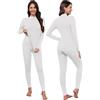 Ekouaer Intimo Termico Donna Manica Lunga Maglia Termica e Pantaloni Set Invernale Coordinati Abbigliamento Termico da Donna S-XXL