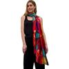 Trillion London® - Sciarpa in seta da donna, firmata, collezione primaverile, leggera, scialle avvolgente, beige, adatta per la vita quotidiana e viaggi, finitura liscia e morbida
