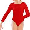 BOOM Prime Body da bambina a maniche lunghe, per danza classica, elasticizzato, per ginnastica, sport, atletica, età 5-14 anni