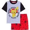 Pokémon Pigiama corto Pokemon per bambini ragazze ragazzi Pikachu pantaloncini pigiama pigiama estivo da notte maglietta + pantaloncini