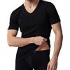 VP PINUCCIO VENEGONI Set 2 Maglia Intima Uomo Caldo Cotone Felpato Scollo a V Made in Italy T-Shirt Manica Corta Bianca Nere Grigio Intimo Termico