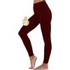 Merlvida Leggins Invernali Donna Foderati in Pile Ispessito Leggins Felpati Collant Caldo Leggings Termici Vita Alta Opachi Pantaloni Calzamaglia Termica Invernale Felpata Pantacollant Elasticizzati