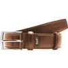 JAGUAR Cintura Uomo Pelle Nera Regolabile con Fibbia in Nickel Satinato, Cinta Firmata ed Elegante, Perfetta come Regalo Compleanno Uomo, Accessori Uomo 100% Made in Italy