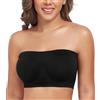 DotVol Reggiseno a Fascia Senza Ferretto per Donna Nero XL