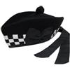 Tartanista Glengarry Military Marching cap Scottish 100% Wool Plain & Diced