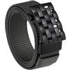 Milorde Cintura da uomo in nylon a cricchetto, 35 mm, elegante cintura da lavoro causale con fibbia automatica a sgancio rapido, completamente regolabile