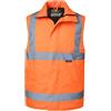 Oralidera Gilet Imbottito di Sicurezza Riflettente da Uomo Gilet di Sicurezza ad alta visibilitá Invernale Giubbotto Smanicato Catarifrangente