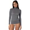 Lovable Maglia Manica Lunga in Modal e Cashmere con Collo Alto Lupetto