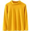 ANIMQUE Bambino Bambini Termico Biancheria Intima Adulti Colletto in Piedi Top Ragazzi Ragazze Bambini Autunno Inverno Colore Solido Maglia Genitore-Bambino Morbida Camicia a Maniche Lunghe