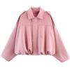 WZMYDBD Giacca Bomber Donna In Pelle Scamosciata Con Risvolto Con Zip Giacca Moto Donna Bomber Softshell In Finta Pelle Giacche Primavera Inverno Caldo Giacca Maniche Lunghe Moda Camoscio