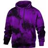keephen Felpa con Cappuccio da Uomo Tie-Dye 3D all Over Print Manica Lunga con Cappuccio Pullover Felpa Sport Tops